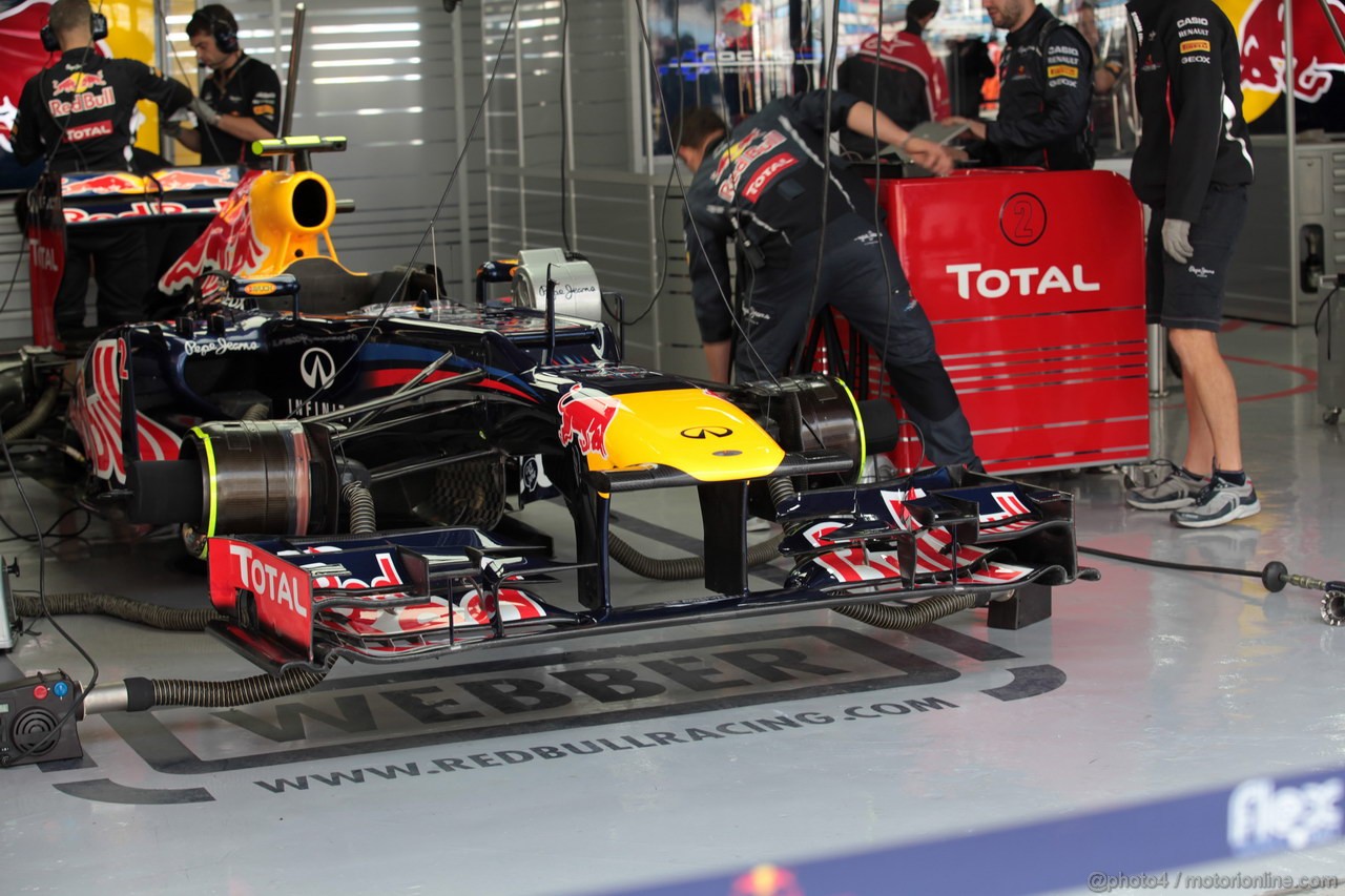 GP COREA, 13.10.2012- Prove Libere 3, Mark Webber (AUS) Red Bull Racing RB8 