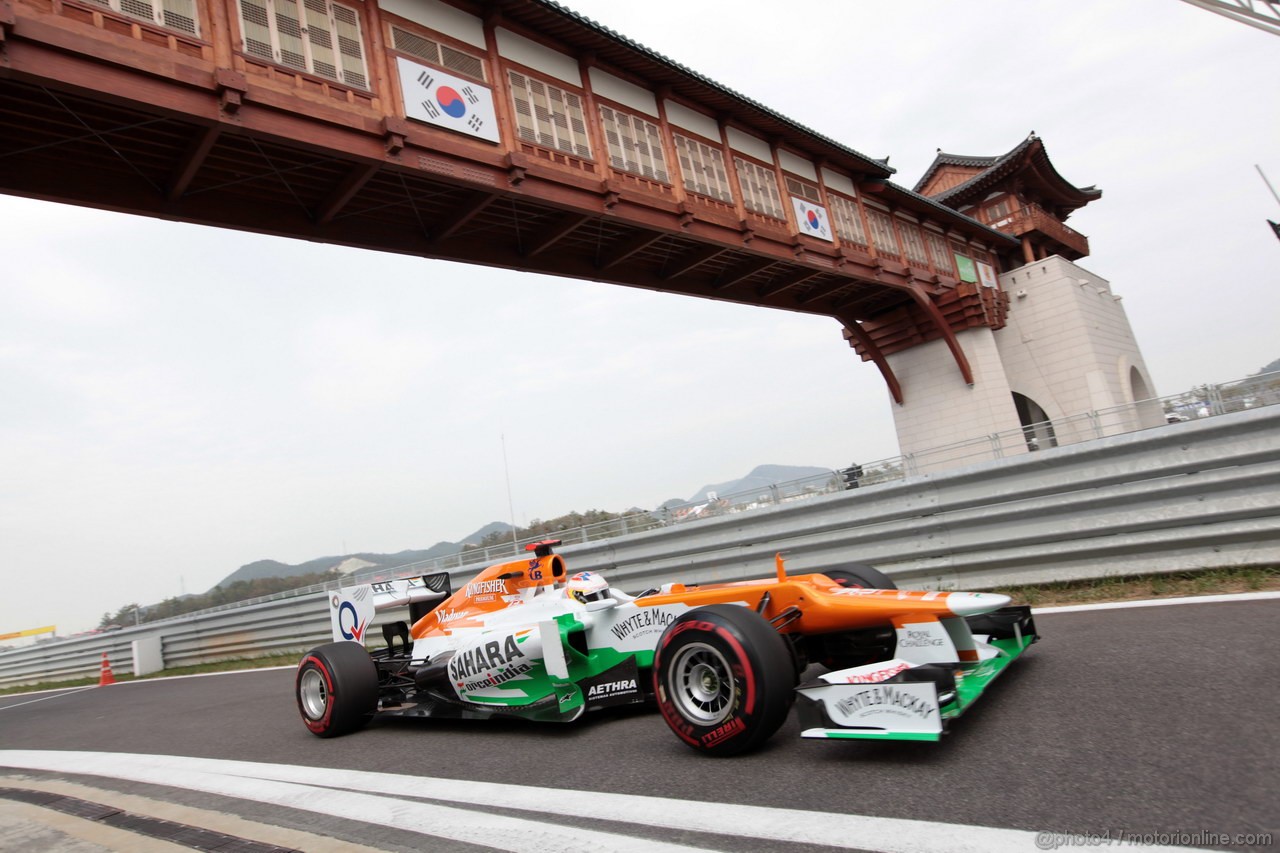 GP COREA, 13.10.2012- Prove Libere 3, Paul di Resta (GBR) Sahara Force India F1 Team VJM05 