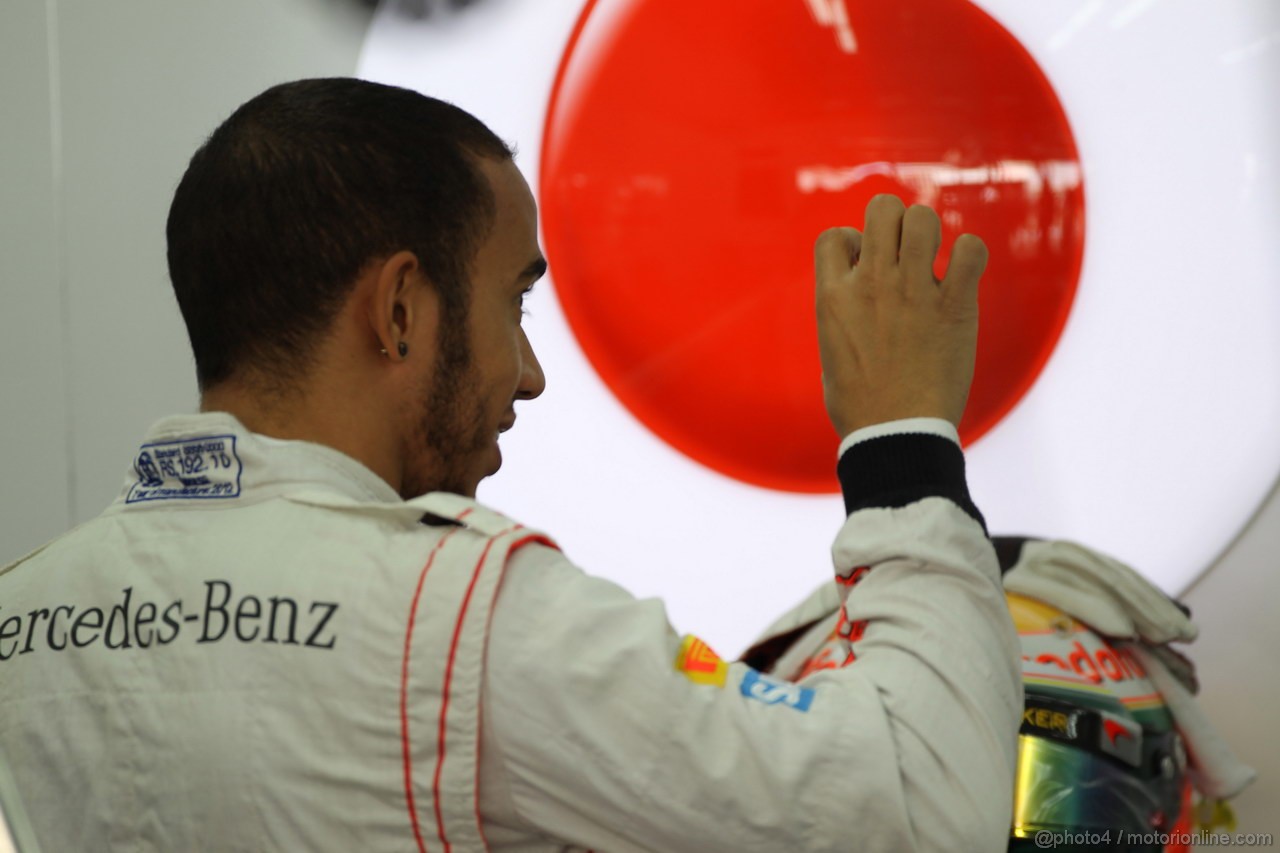 GP COREA, 13.10.2012- Prove Libere 3, Lewis Hamilton (GBR) McLaren Mercedes MP4-27 