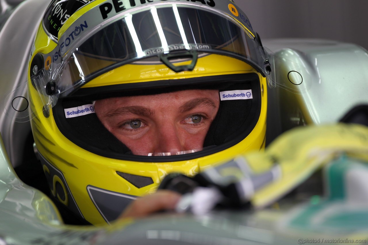GP COREA, 13.10.2012- Prove Libere 3, Nico Rosberg (GER) Mercedes AMG F1 W03