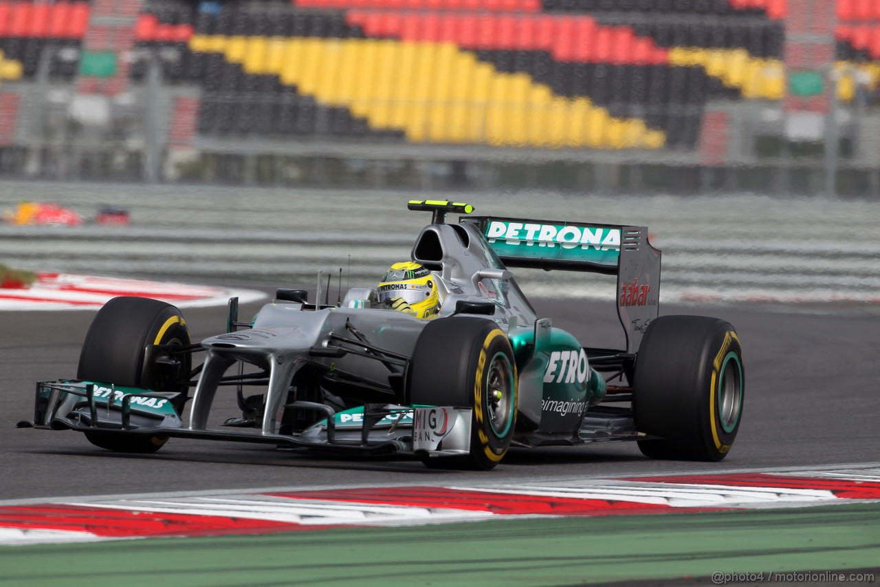 GP COREA, 13.10.2012- Prove Libere 3, Nico Rosberg (GER) Mercedes AMG F1 W03 
