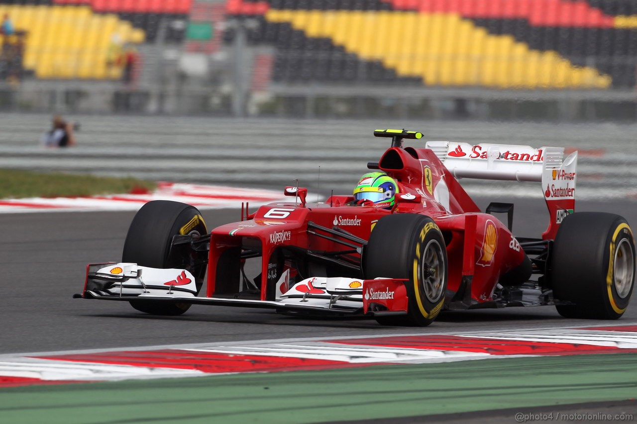 GP COREA, 13.10.2012- Prove Libere 3, Felipe Massa (BRA) Ferrari F2012 