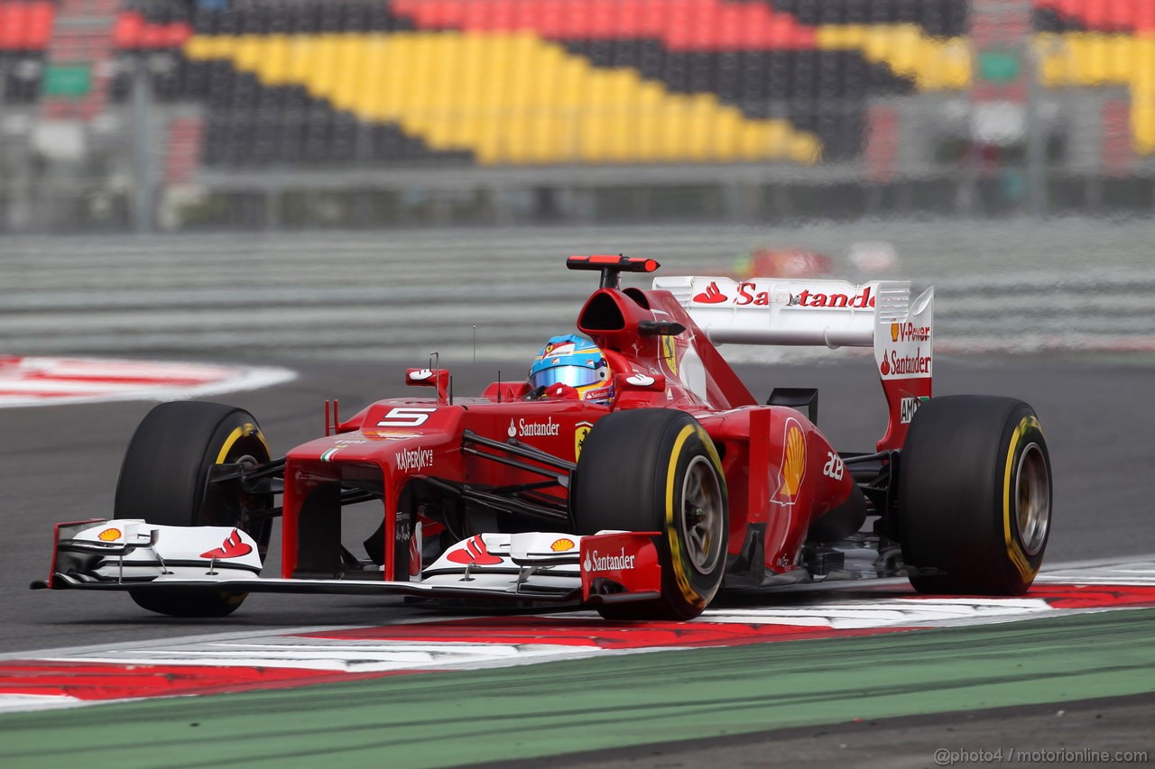 GP COREA, 13.10.2012- Prove Libere 3, Fernando Alonso (ESP) Ferrari F2012 