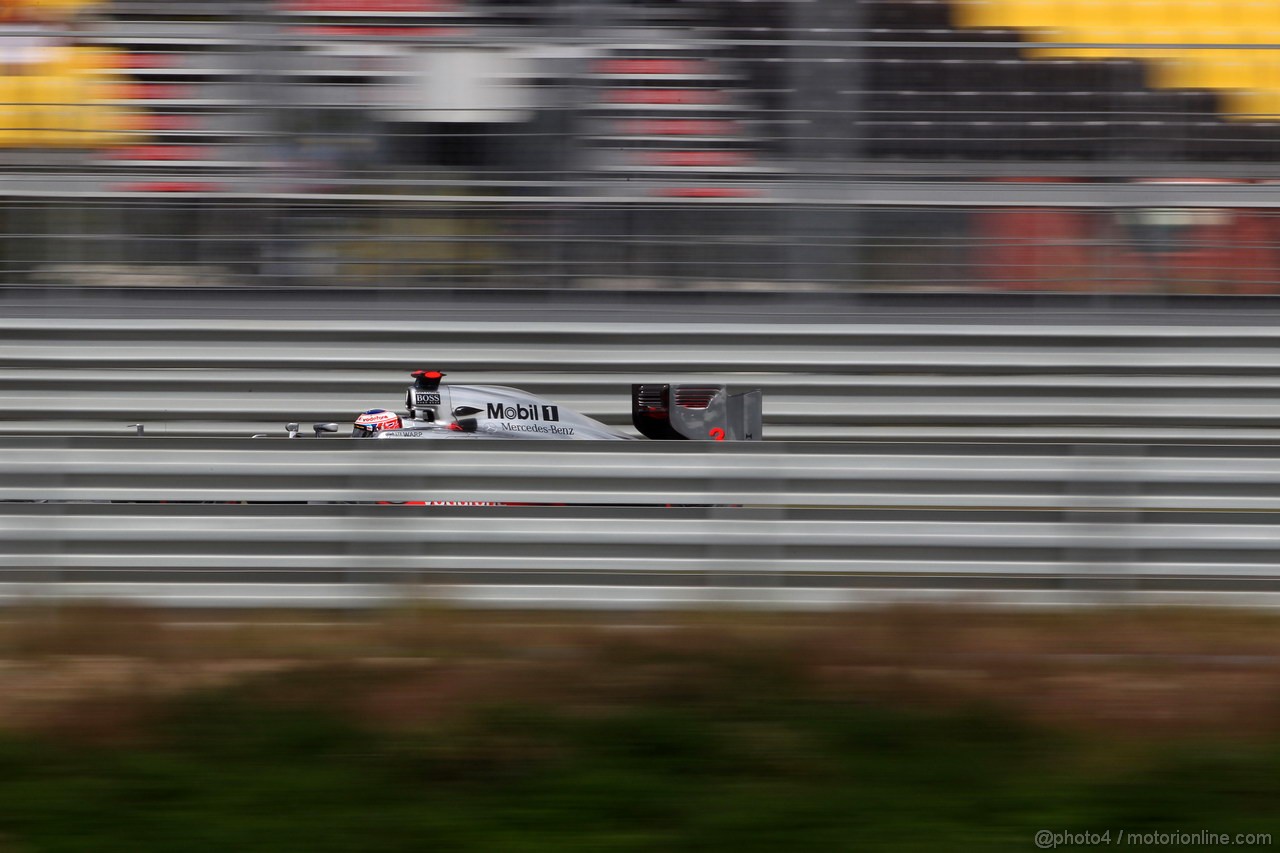 GP COREA, 13.10.2012- Prove Libere 3, Jenson Button (GBR) McLaren Mercedes MP4-27 