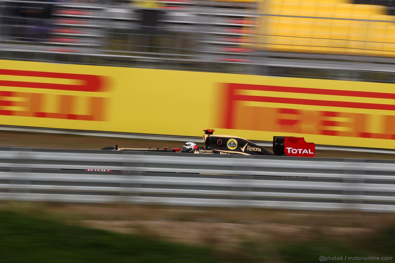 GP COREA, 13.10.2012- Prove Libere 3, Kimi Raikkonen (FIN) Lotus F1 Team E20
