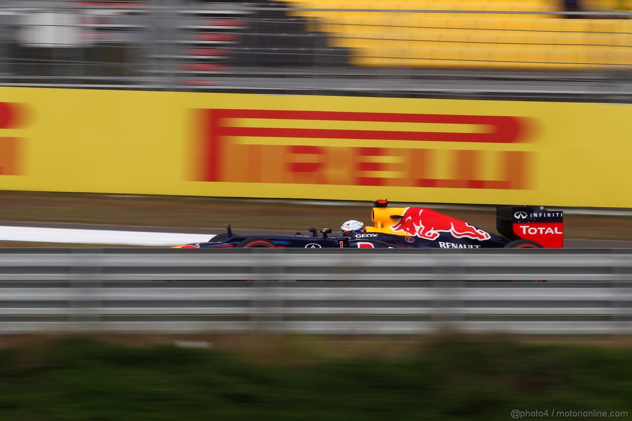 GP COREA, 13.10.2012- Prove Libere 3, Sebastian Vettel (GER) Red Bull Racing RB8 