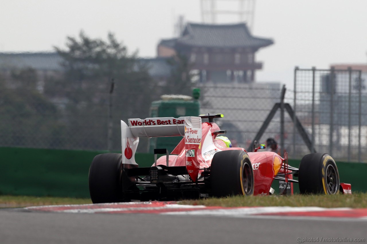 GP COREA, 13.10.2012- Prove Libere 3, Felipe Massa (BRA) Ferrari F2012