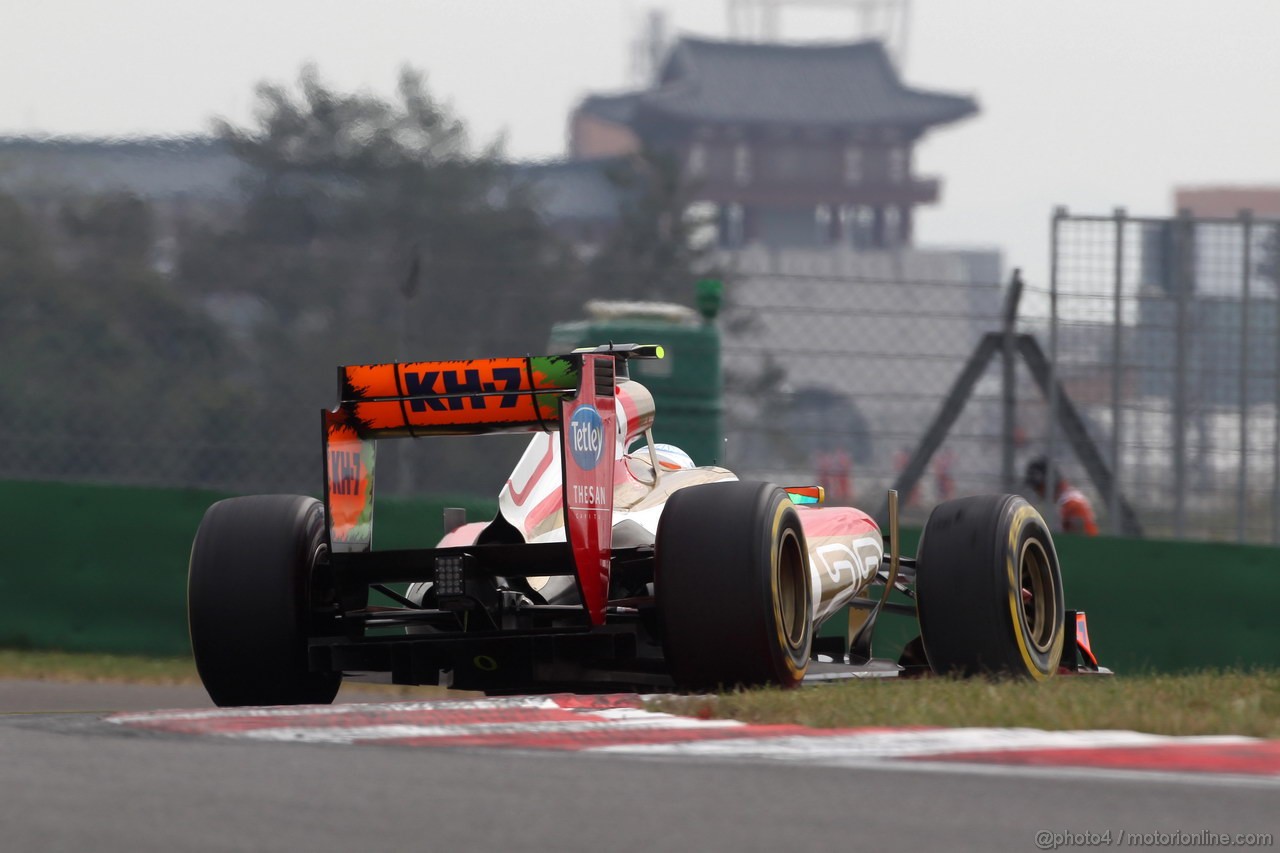 GP COREA, 13.10.2012- Prove Libere 3, Narain Karthikeyan (IND) HRT Formula 1 Team F112 