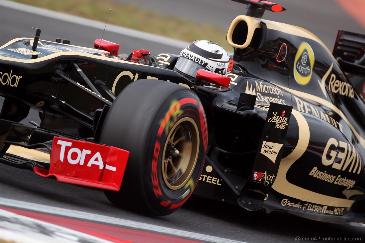 GP COREA, 13.10.2012- Prove Libere 3, Kimi Raikkonen (FIN) Lotus F1 Team E20 