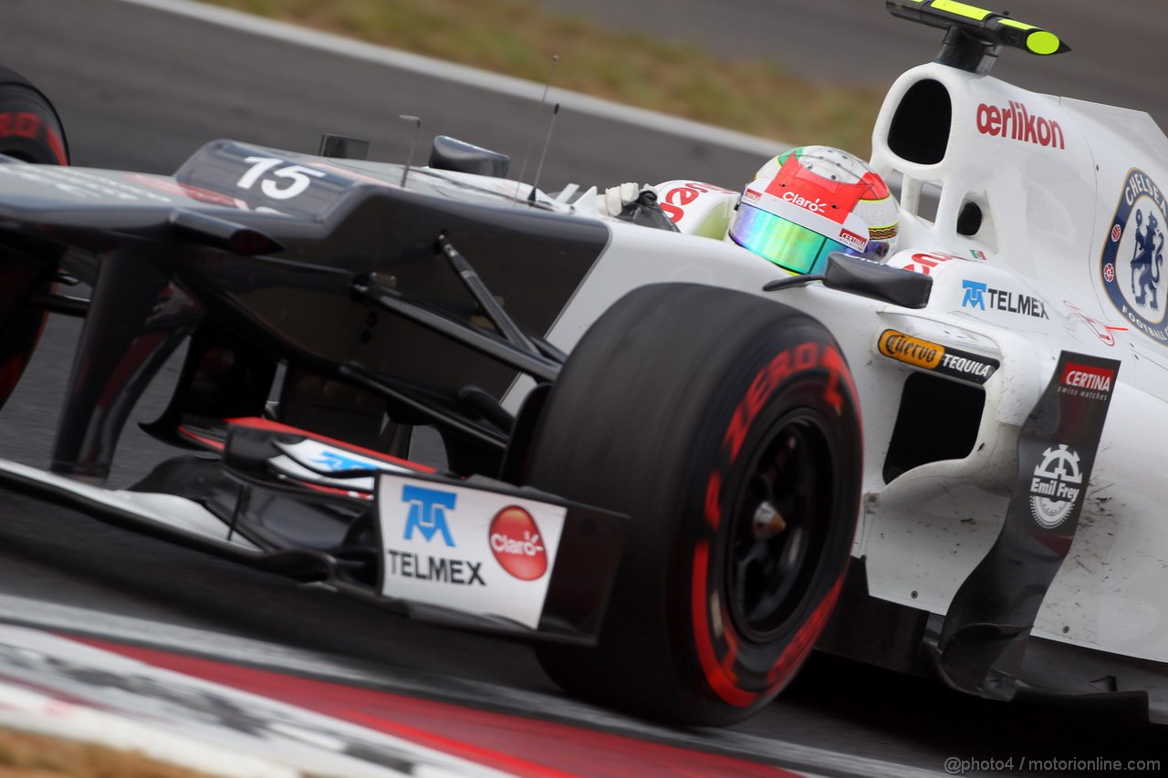 GP COREA, 13.10.2012- Prove Libere 3, Sergio Prez (MEX) Sauber F1 Team C31