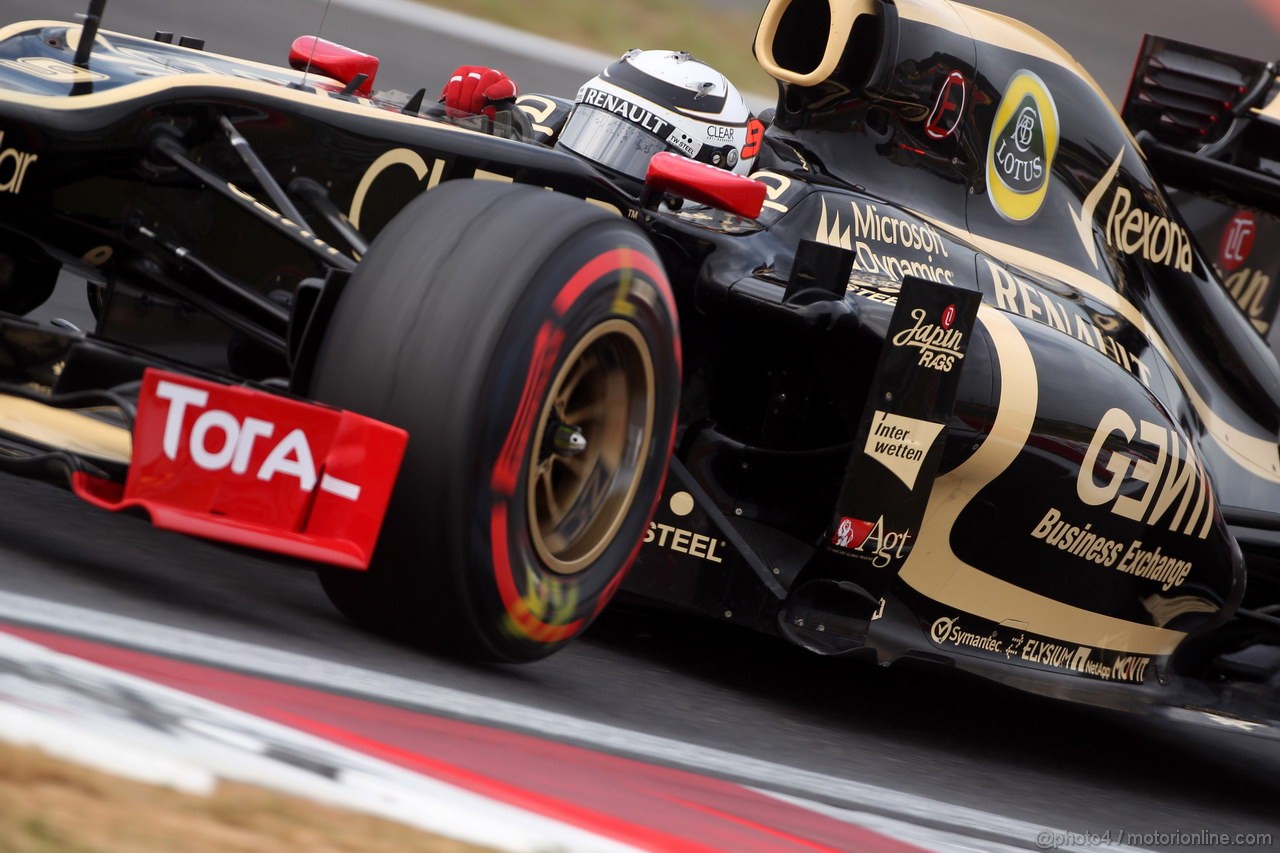 GP COREA, 13.10.2012- Prove Libere 3, Kimi Raikkonen (FIN) Lotus F1 Team E20 