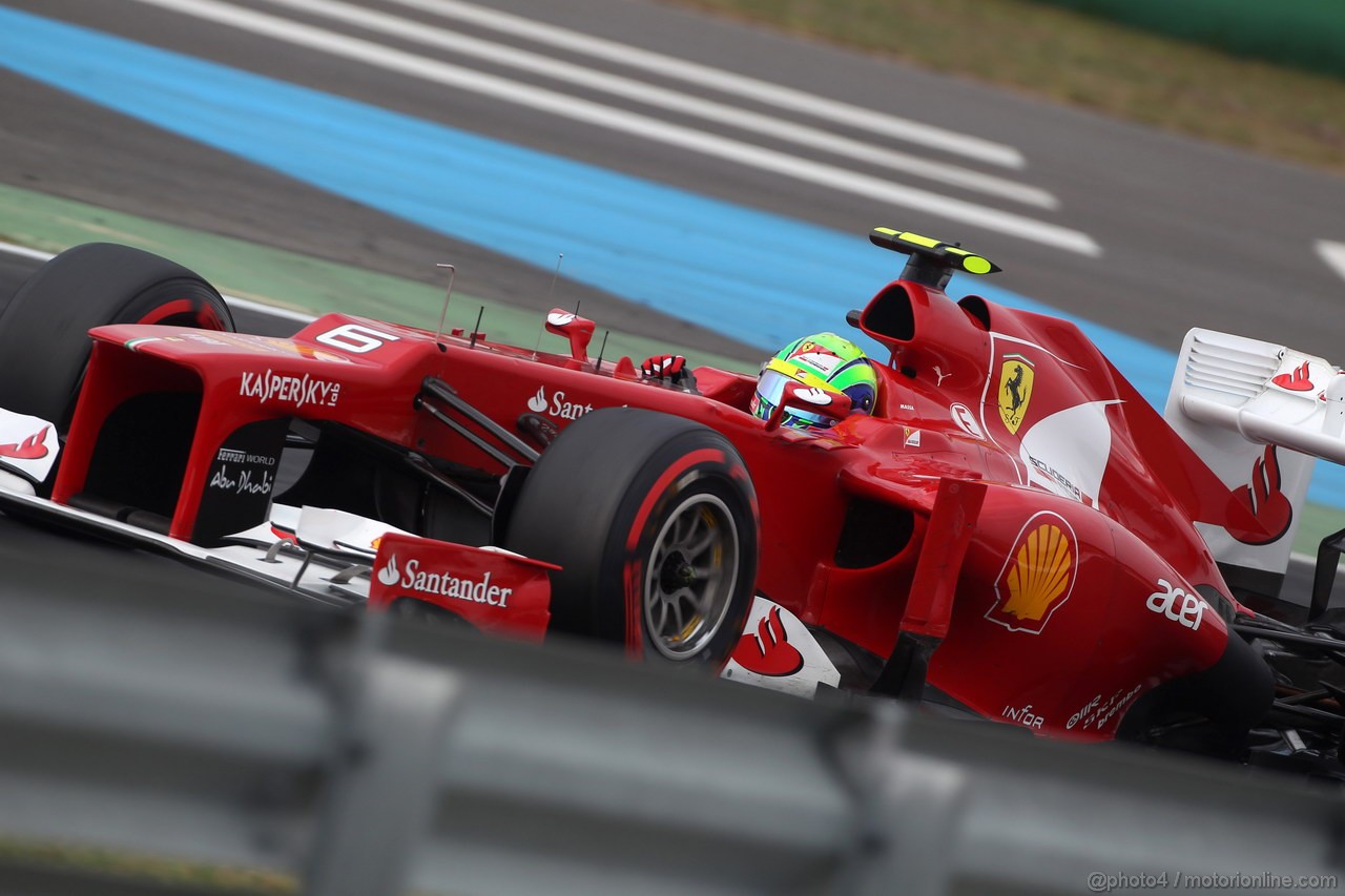 GP COREA, 13.10.2012- Prove Libere 3, Felipe Massa (BRA) Ferrari F2012