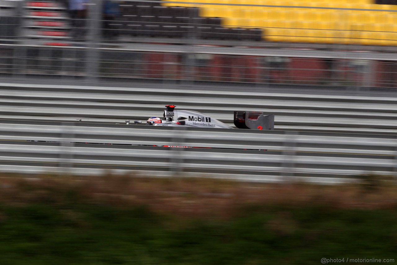 GP COREA, 13.10.2012- Prove Libere 3, Jenson Button (GBR) McLaren Mercedes MP4-27 