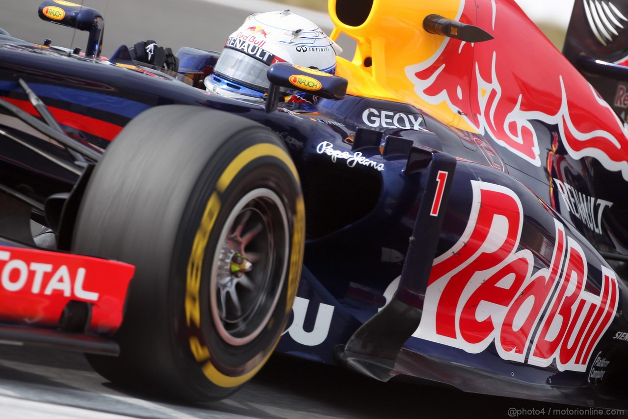 GP COREA, 13.10.2012- Prove Libere 3, Sebastian Vettel (GER) Red Bull Racing RB8 