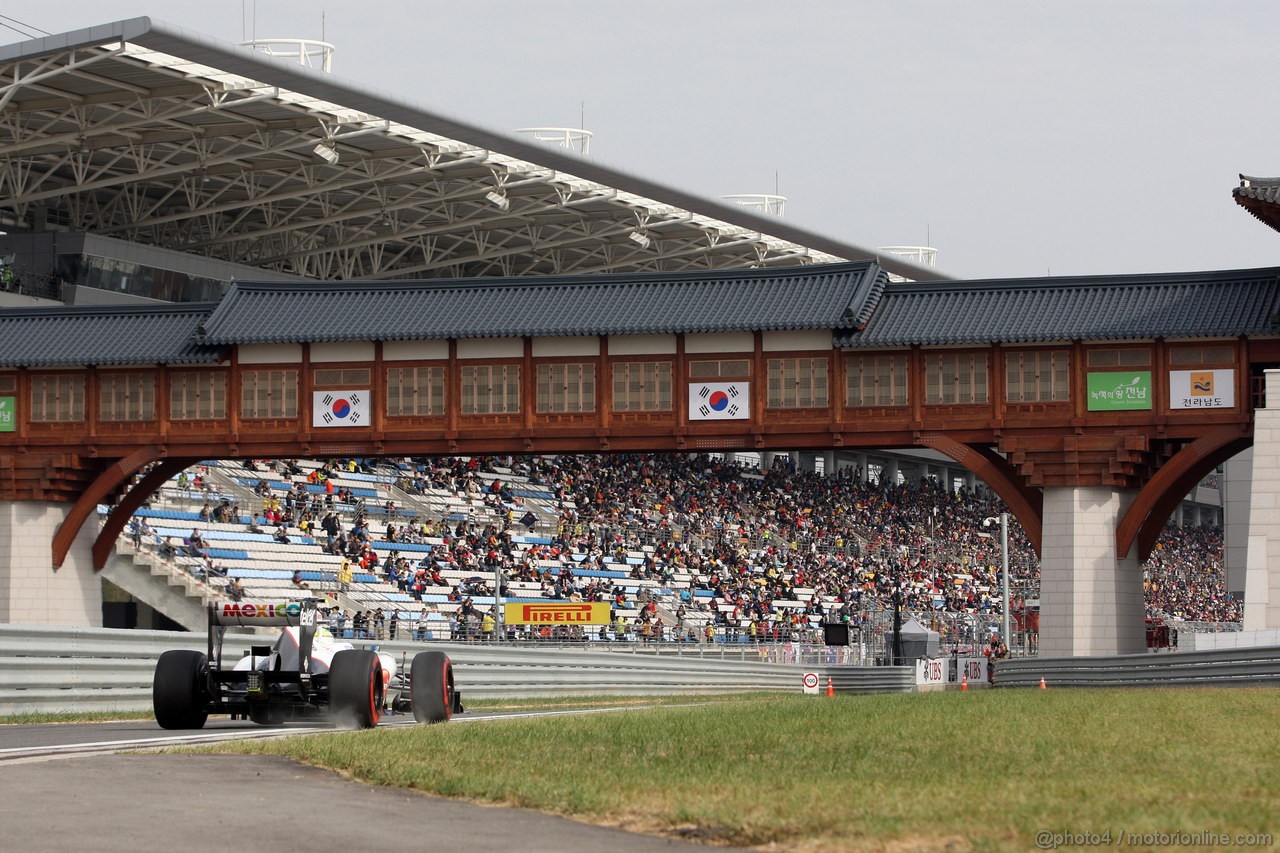 GP COREA, 13.10.2012- Qualifiche, Sergio Prez (MEX) Sauber F1 Team C31 
