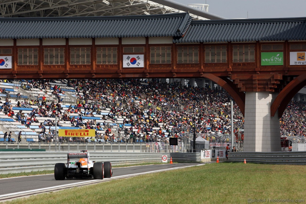 GP COREA, 13.10.2012- Qualifiche, Paul di Resta (GBR) Sahara Force India F1 Team VJM05 
