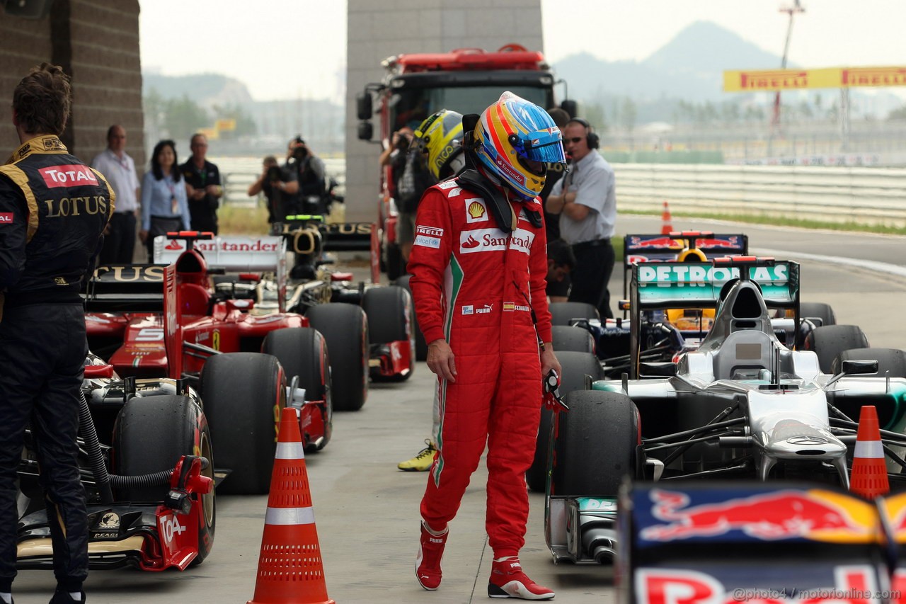GP COREA, 13.10.2012- Qualifiche, Fernando Alonso (ESP) Ferrari F2012 