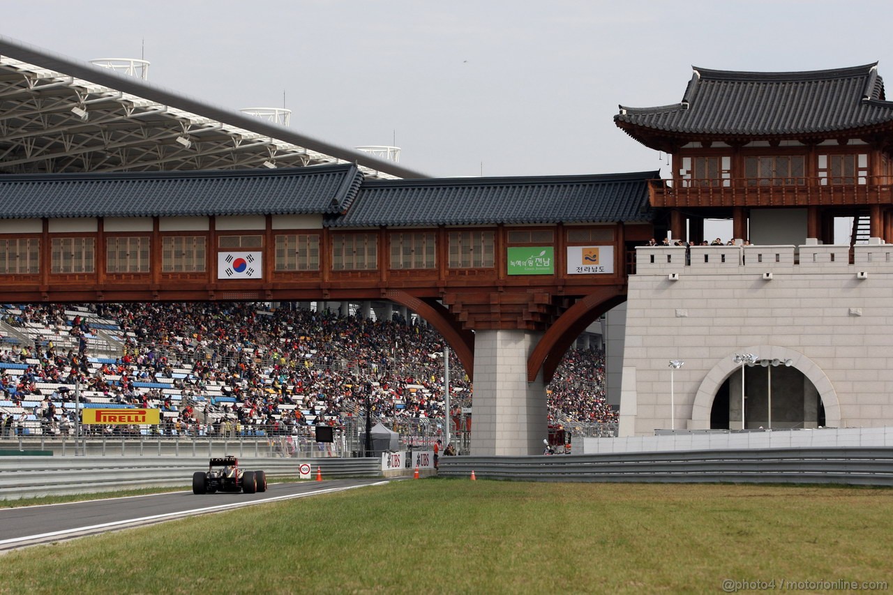 GP COREA, 13.10.2012- Qualifiche, Kimi Raikkonen (FIN) Lotus F1 Team E20 