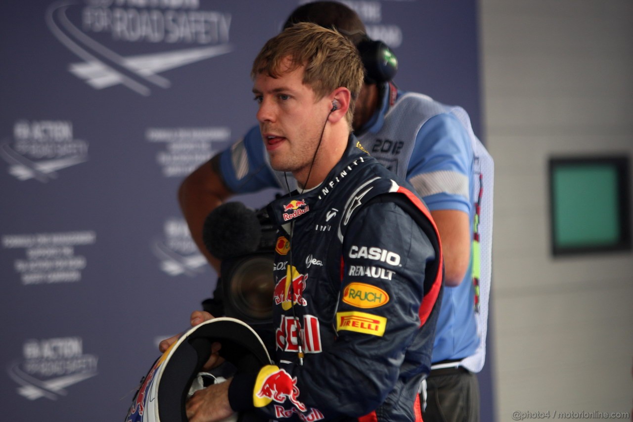 GP COREA, 13.10.2012- Qualifiche, Sebastian Vettel (GER) Red Bull Racing RB8