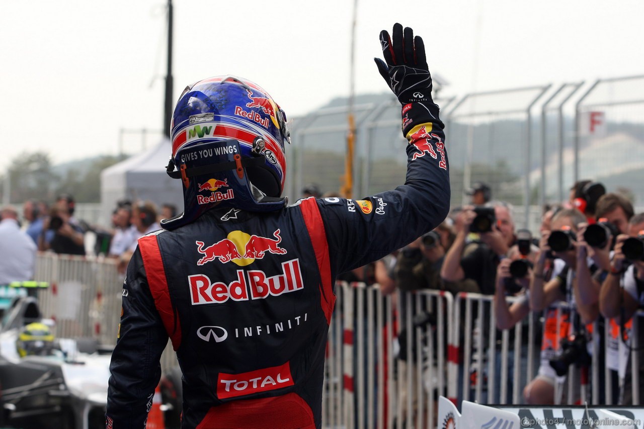 GP COREA, 13.10.2012- Qualifiche, Mark Webber (AUS) Red Bull Racing RB8 pole position 