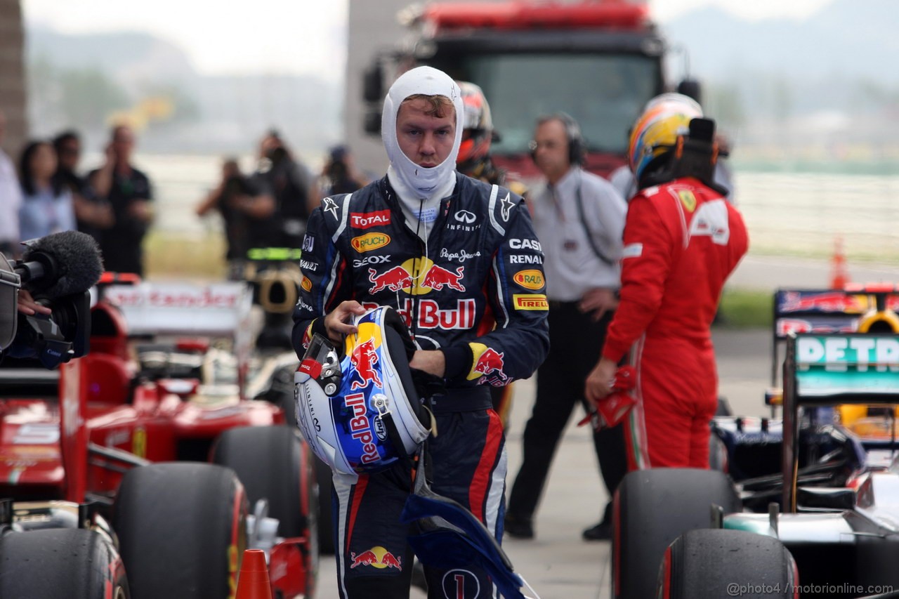 GP COREA, 13.10.2012- Qualifiche, Sebastian Vettel (GER) Red Bull Racing RB8