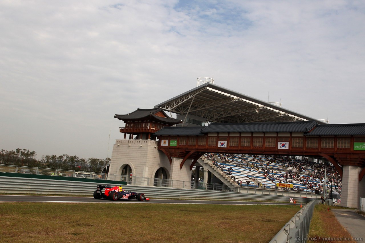 GP COREA, 13.10.2012- Qualifiche, Mark Webber (AUS) Red Bull Racing RB8 