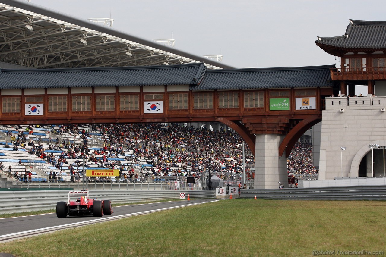 GP COREA, 13.10.2012- Qualifiche, Fernando Alonso (ESP) Ferrari F2012