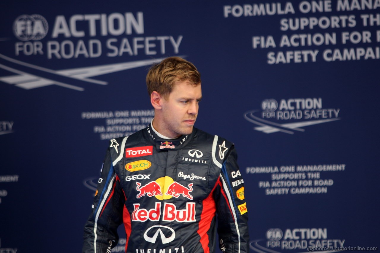 GP COREA, 13.10.2012- Qualifiche, Sebastian Vettel (GER) Red Bull Racing RB8 