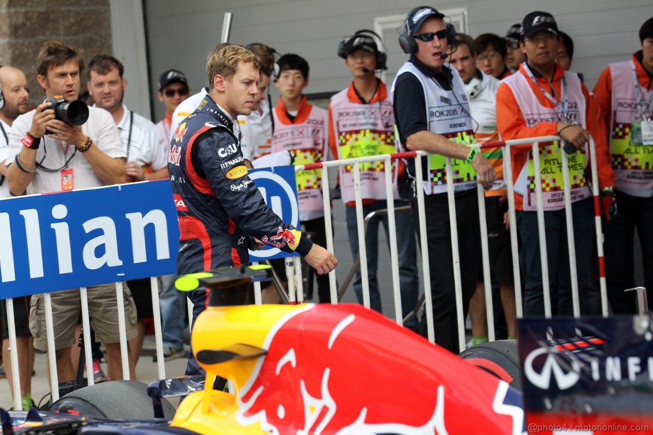 GP COREA, 13.10.2012- Qualifiche, Sebastian Vettel (GER) Red Bull Racing RB8 