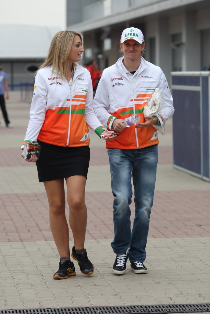 GP COREA, 13.10.2012- Nico Hulkenberg (GER) Sahara Force India F1 Team VJM05 