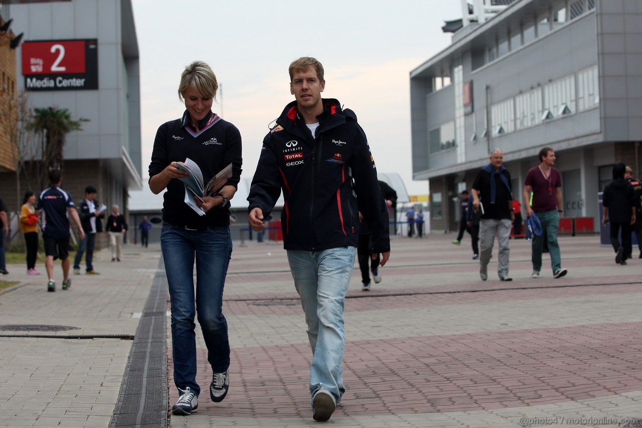 GP COREA, 13.10.2012- Sebastian Vettel (GER) Red Bull Racing RB8 