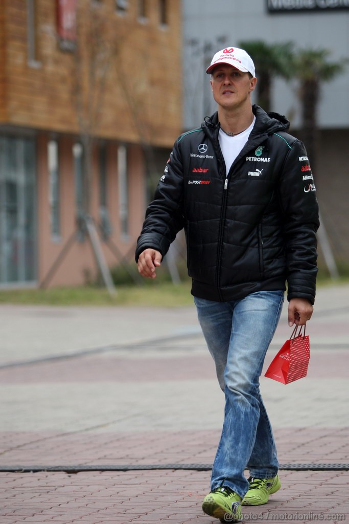 GP COREA, 13.10.2012- Michael Schumacher (GER) Mercedes AMG F1 W03 
