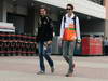 GP COREA, 13.10.2012- Jerome D'Ambrosio (BEL), Lotus F1 Team E20 e Jules Bianchi (FRA), Test Driver, Sahara Force India Formula One Team VJM05 