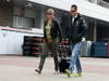 GP COREA, 13.10.2012- Sabine Kehm (GER), Michael Schumacher's press officer e Michael Schumacher (GER) Mercedes AMG F1 W03 