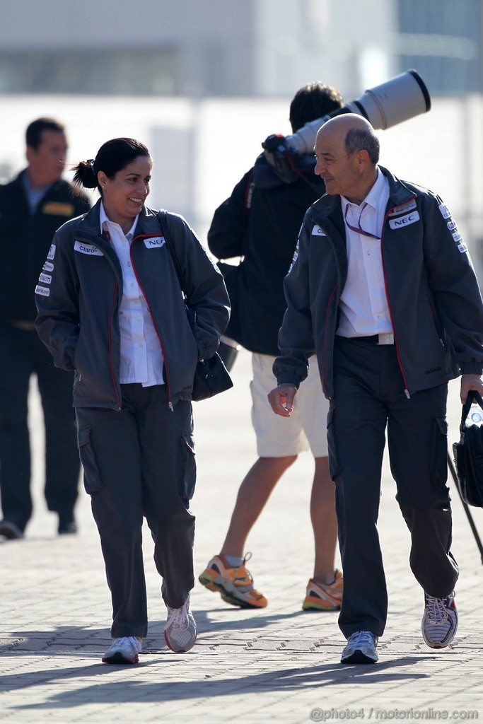 GP COREA, 12.10.2012- Monisha Kaltenborn (AUT), CEO e Team Principal, Sauber F1 Team e Peter Sauber (SUI), Sauber F1 Team, Team Principal