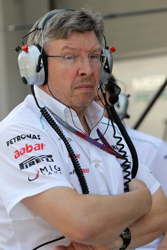 GP COREA, 12.10.2012-  Prove Libere 1, Ross Brawn (GBR), Team Principal, Mercedes GP 