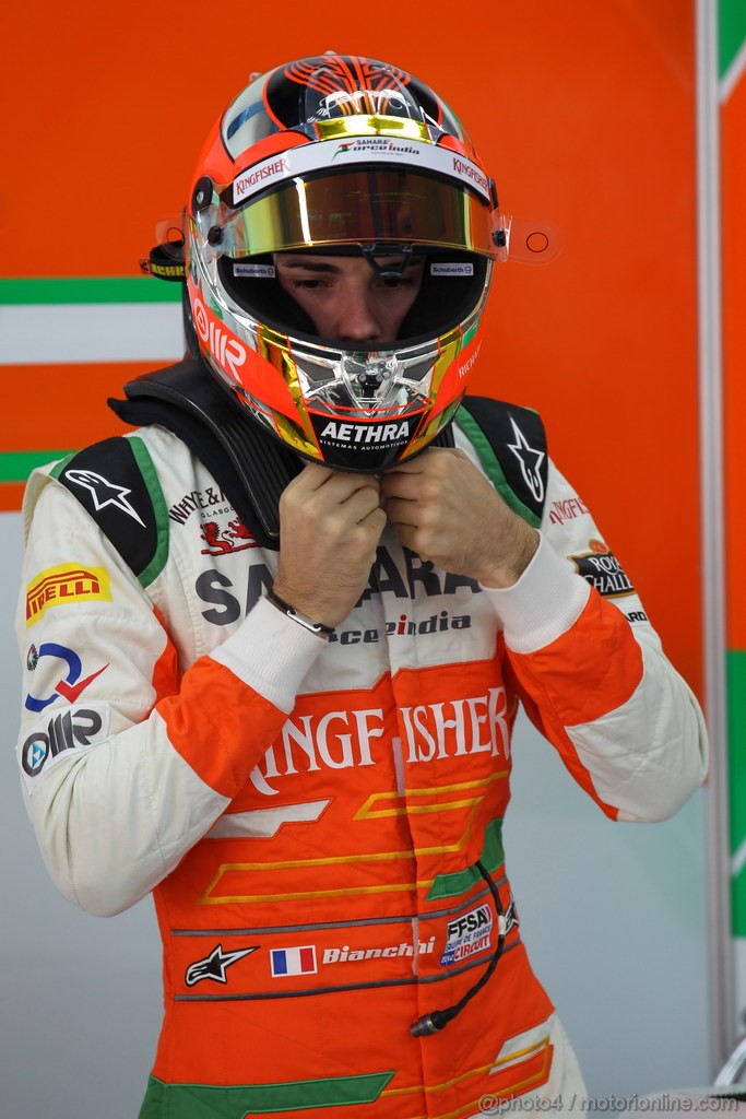 GP COREA, 12.10.2012-  Prove Libere 1, Jules Bianchi (FRA), Test Driver, Sahara Force India Formula One Team VJM05 