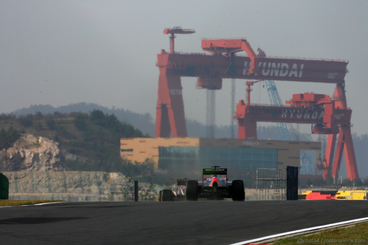 GP COREA, 12.10.2012-  Prove Libere 1, Timo Glock (GER) Marussia F1 Team MR01 
