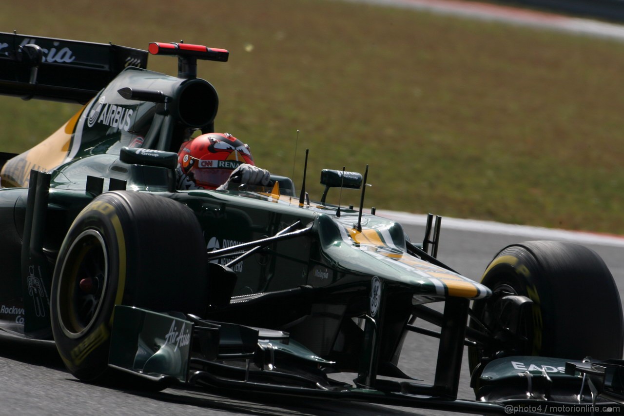 GP COREA, 12.10.2012-  Prove Libere 1, Heikki Kovalainen (FIN) Caterham F1 Team CT01 