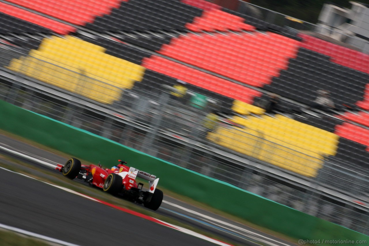 GP COREA, 12.10.2012-  Prove Libere 1, Fernando Alonso (ESP) Ferrari F2012 