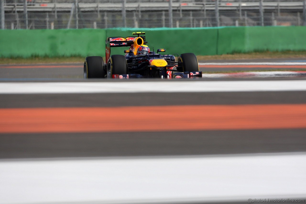 GP COREA, 12.10.2012-  Prove Libere 1, Mark Webber (AUS) Red Bull Racing RB8 