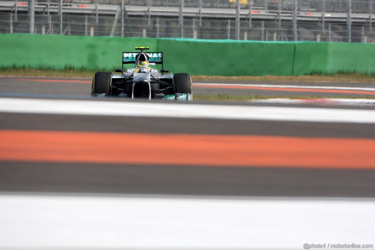 GP COREA, 12.10.2012-  Prove Libere 1, Nico Rosberg (GER) Mercedes AMG F1 W03 