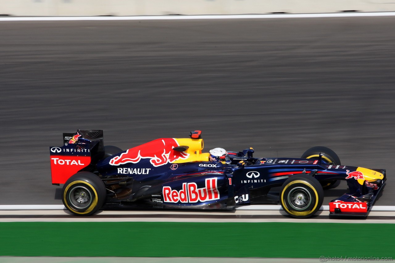 GP COREA, 12.10.2012-  Prove Libere 1, Sebastian Vettel (GER) Red Bull Racing RB8 