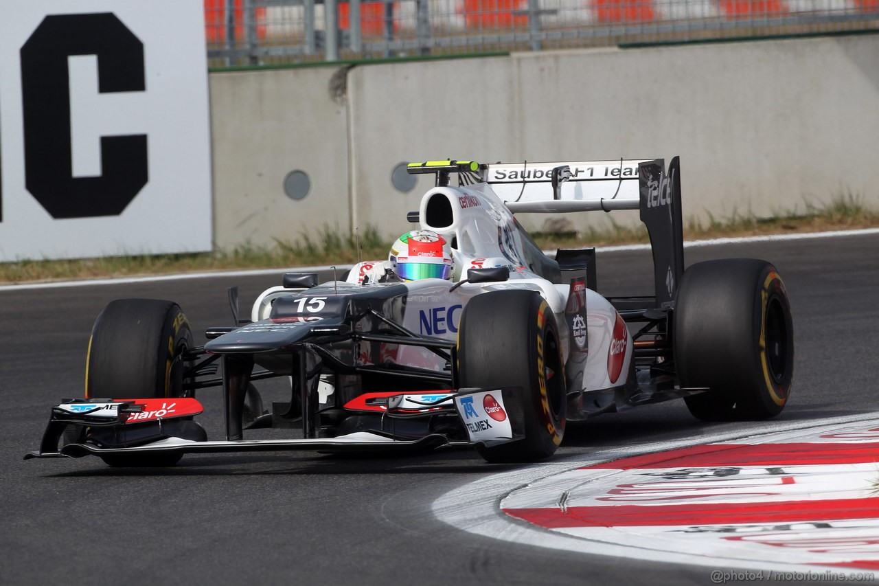 GP COREA, 12.10.2012-  Prove Libere 1, Sergio Prez (MEX) Sauber F1 Team C31 