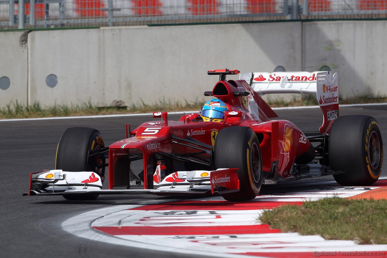 GP COREA, 12.10.2012-  Prove Libere 1, Fernando Alonso (ESP) Ferrari F2012 