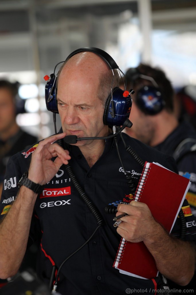 GP COREA, 12.10.2012-  Prove Libere 1, Adrian Newey (GBR), Red Bull Racing , Technical Operations Director 