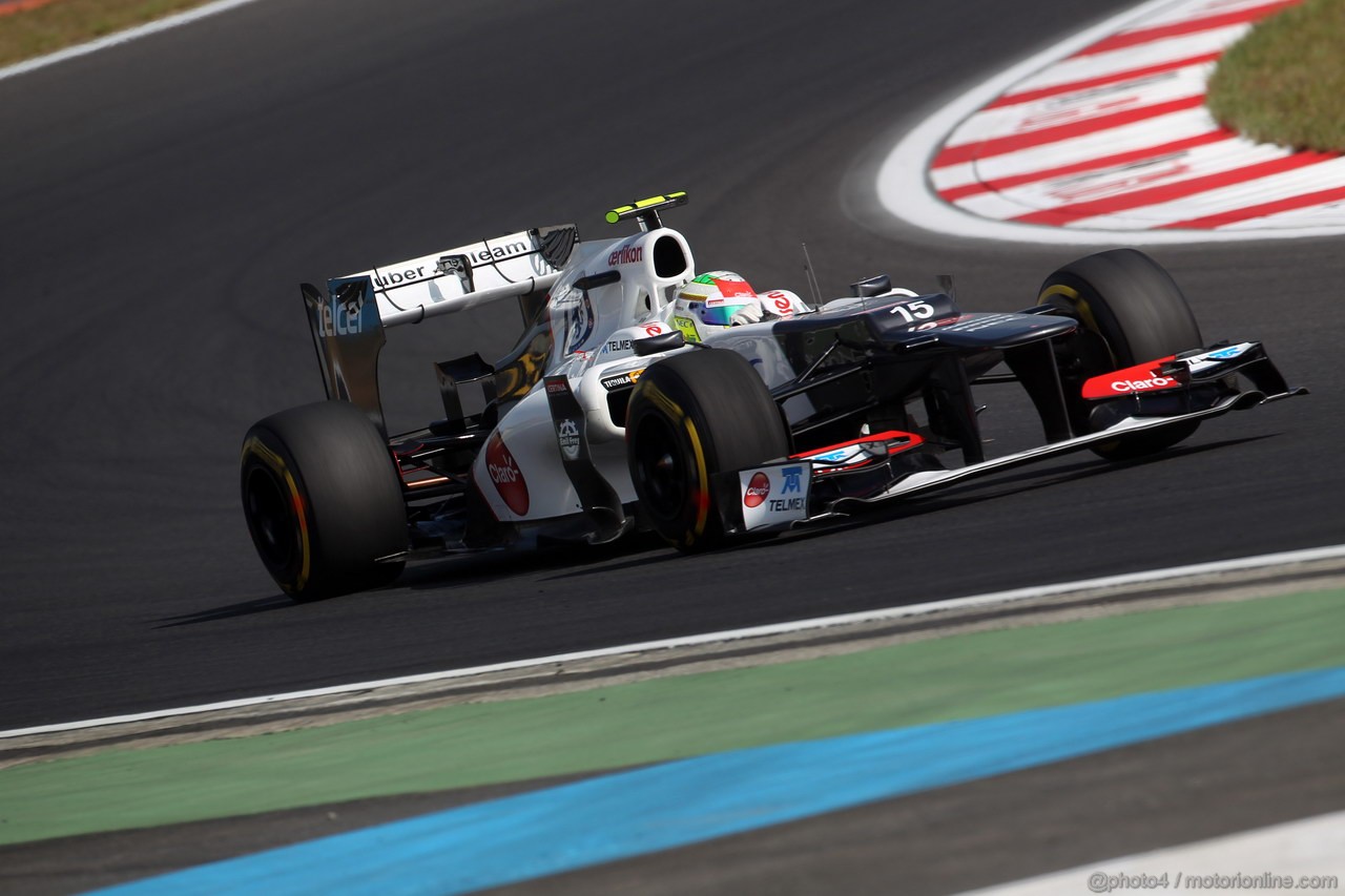 GP COREA, 12.10.2012-  Prove Libere 1, Sergio Prez (MEX) Sauber F1 Team C31