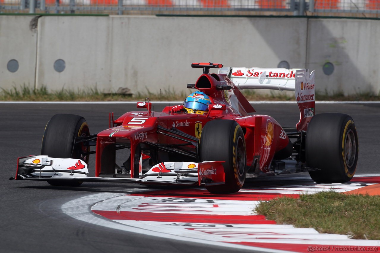 GP COREA, 12.10.2012-  Prove Libere 1, Fernando Alonso (ESP) Ferrari F2012 