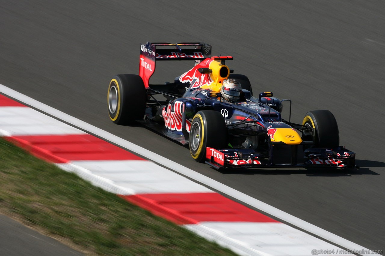 GP COREA, 12.10.2012-  Prove Libere 2, Sebastian Vettel (GER) Red Bull Racing RB8 