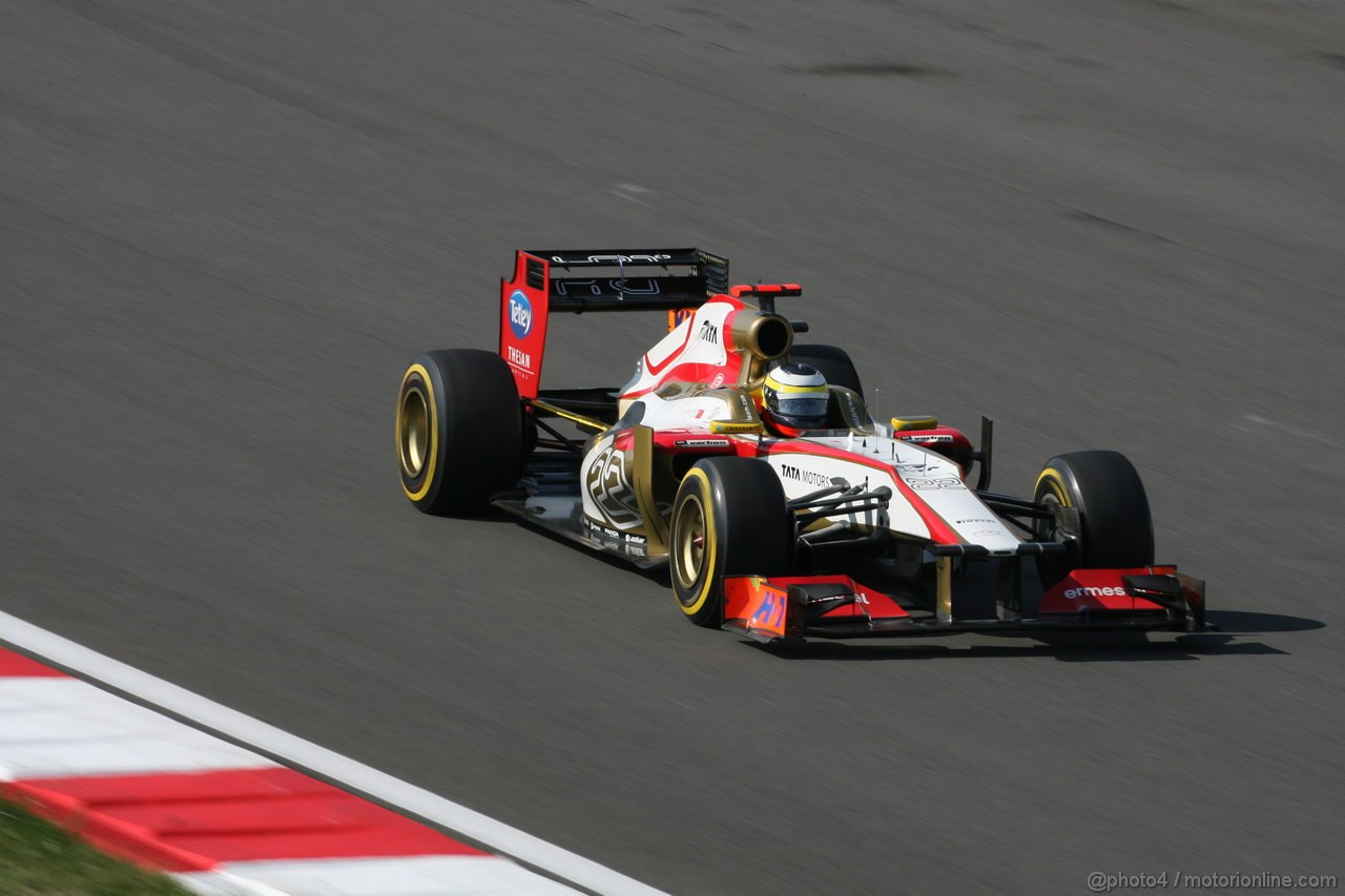 GP COREA, 12.10.2012-  Prove Libere 2, Pedro de la Rosa (ESP) HRT Formula 1 Team F112 